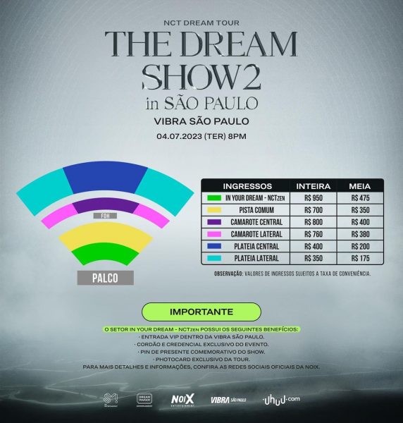INGRESSOS DO NCT DREAM NO BRASIL! - Neocityv